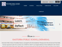 Tablet Screenshot of kasturbaschool.in